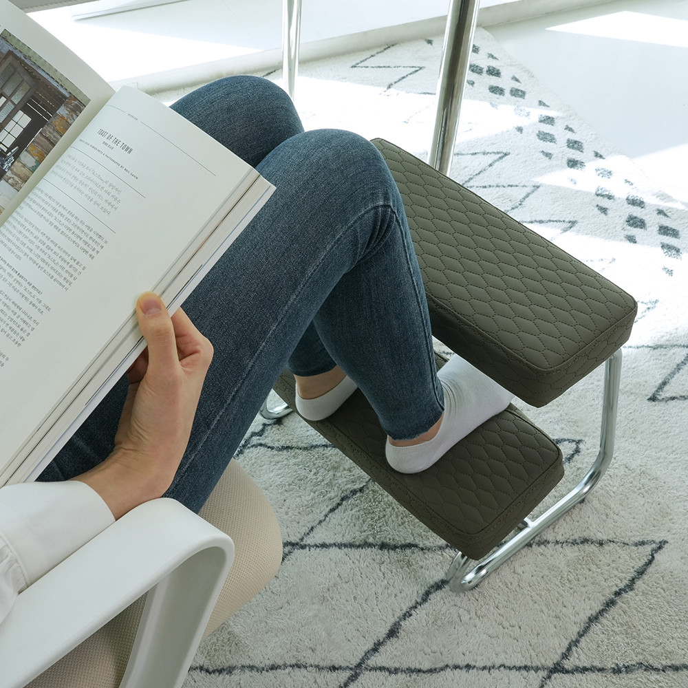 [다니카] 데일리 다용도 책상 사무실 다리거치대 의자 2단 발받침대