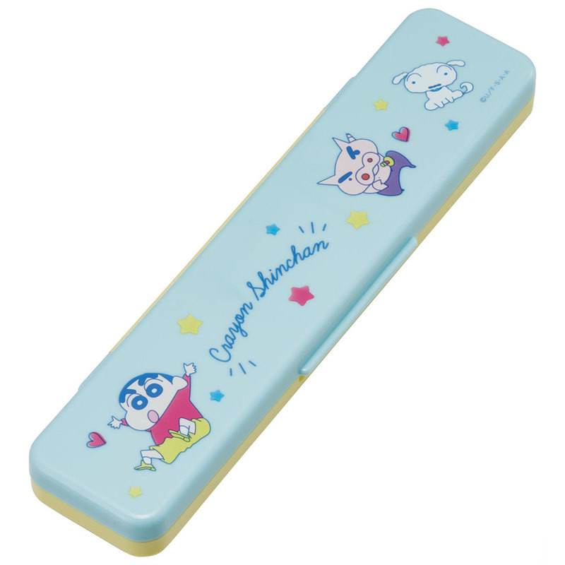 스케이터 짱구 캐릭터 소리나지 않는 항균 콤비세트 (스푼,젓가락,케이스) 18cm CCS3SAAG - 주방·식기 - 하카타몰
