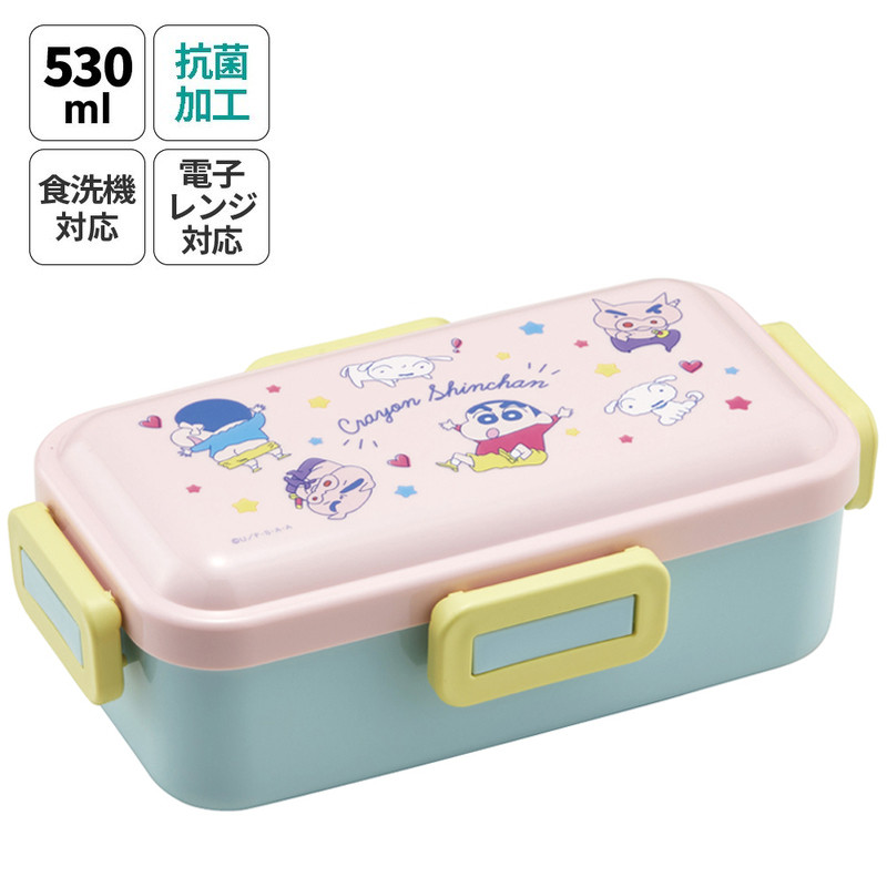 스케이터 짱구 캐릭터 항균 4면락 런치박스 도시락 530ml PFLB6AG - 주방·식기 - 하카타몰