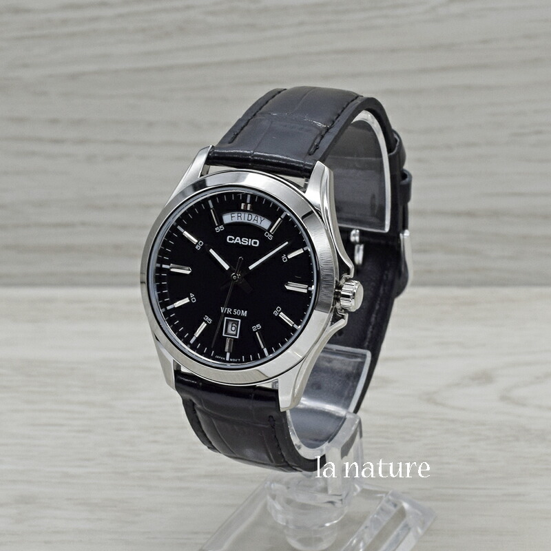 카시오 MTP-1370L-7A 1A 손목 시계 실버 블랙 - 상세 이미지 5