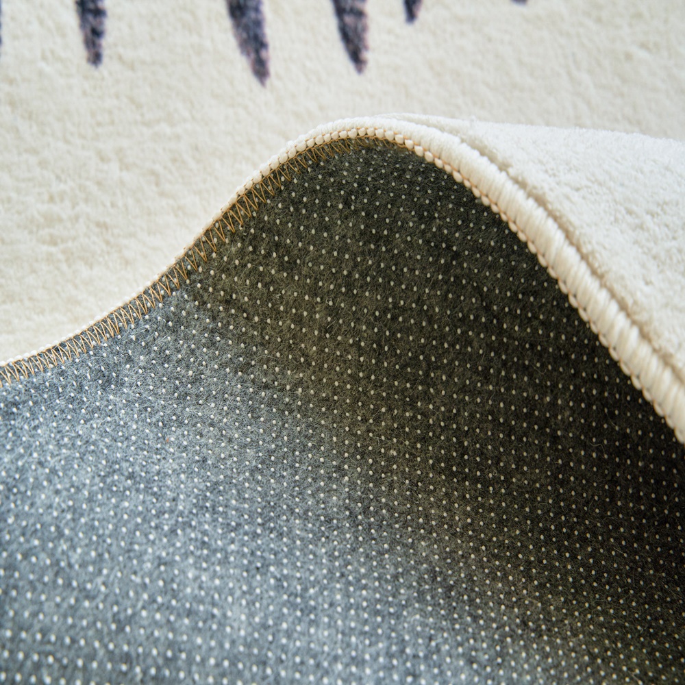 채우다공간 거실 단모 양털 모로칸 워셔블 러그 80x160