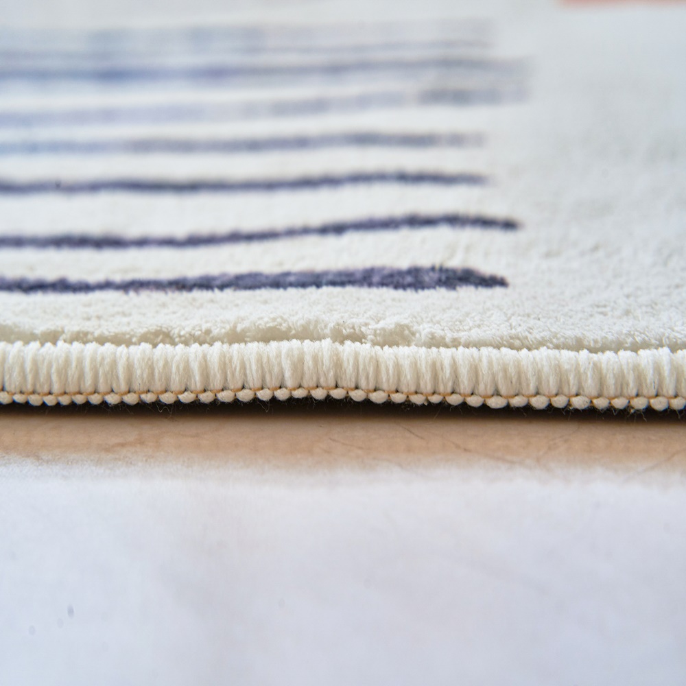 채우다공간 거실 단모 양털 모로칸 워셔블 러그 80x160