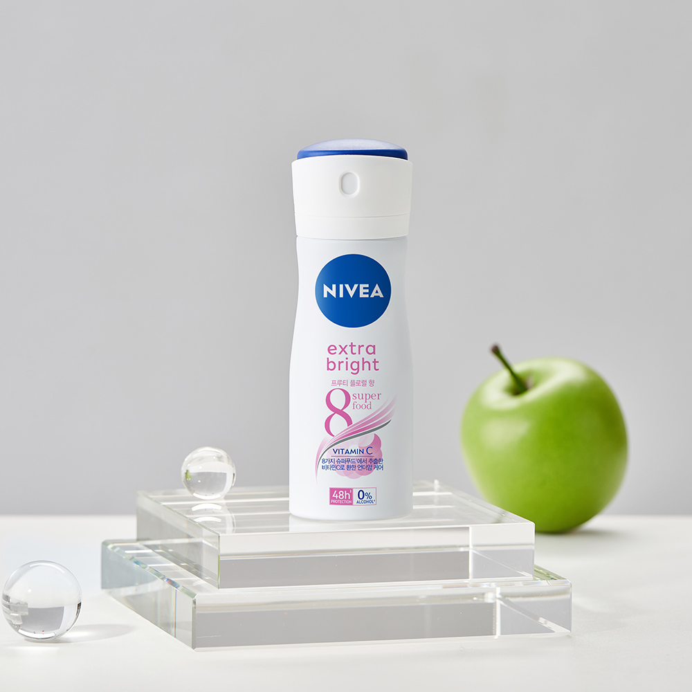 니베아 데오드란트 스프레이 엑스트라 브라이트 60ml, 1개 이미지 2