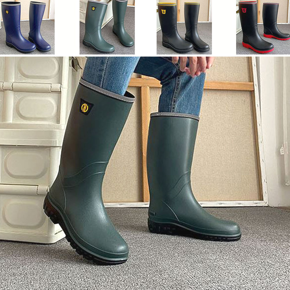 남성 방수 긴장화 남자 장마철 레인부츠 패션 작업화
