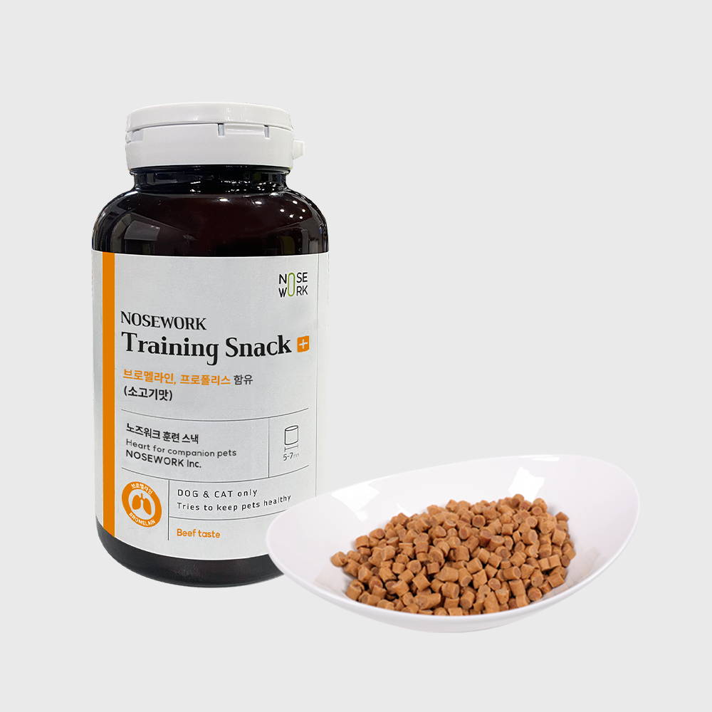 강아지간식 노즈워크 다이어트 저칼로리 칭찬 가수분해 반려견 트레이닝스낵 소고기+닭고기, 150g, 1개