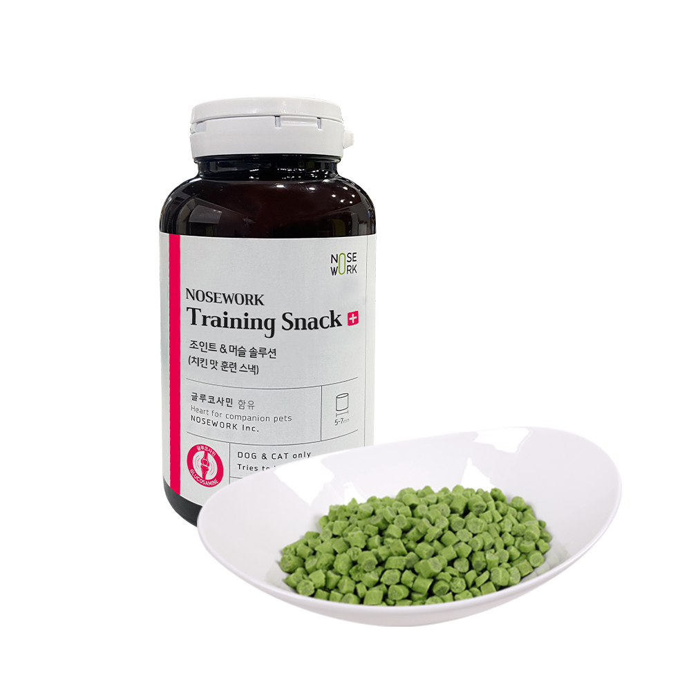 강아지 간식 훈련용 노즈워크 간식 트레이닝스낵 150g 3종세트 조인트&머슬 치킨맛 3개 이미지 4