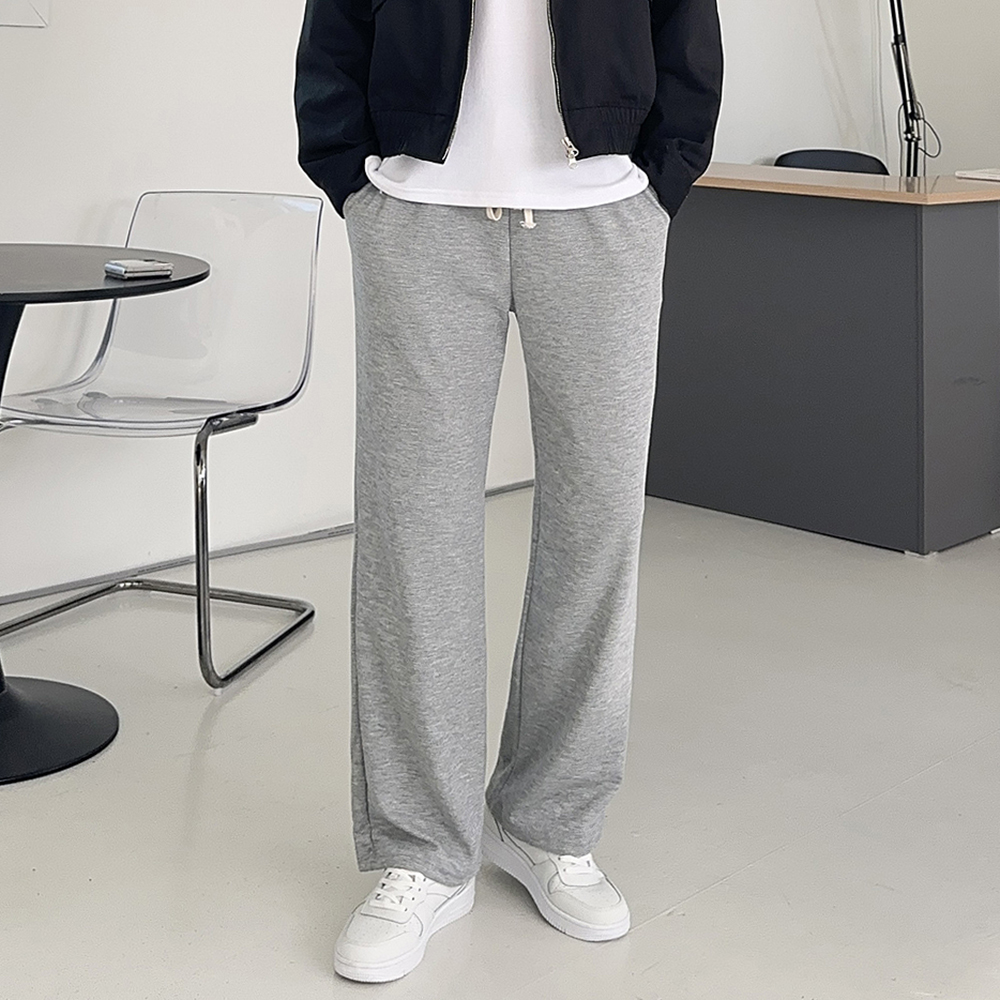 남자면바지 밴딩 트레이닝 팬츠 남자와이드팬츠 - 상세 이미지 2