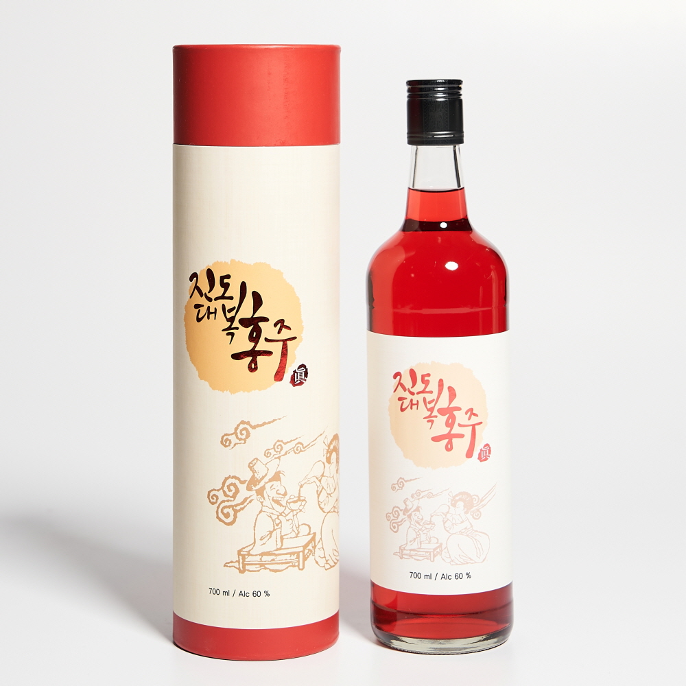 진도홍주 대복 진 11호 60도 700ml 지초주 (케이스, 쇼핑백 포함) - 메인 이미지