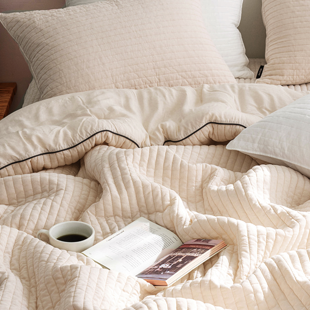 도브 모달 간절기 차렵이불 베이지 아이방 안방 사계절 봄 가을 싱글