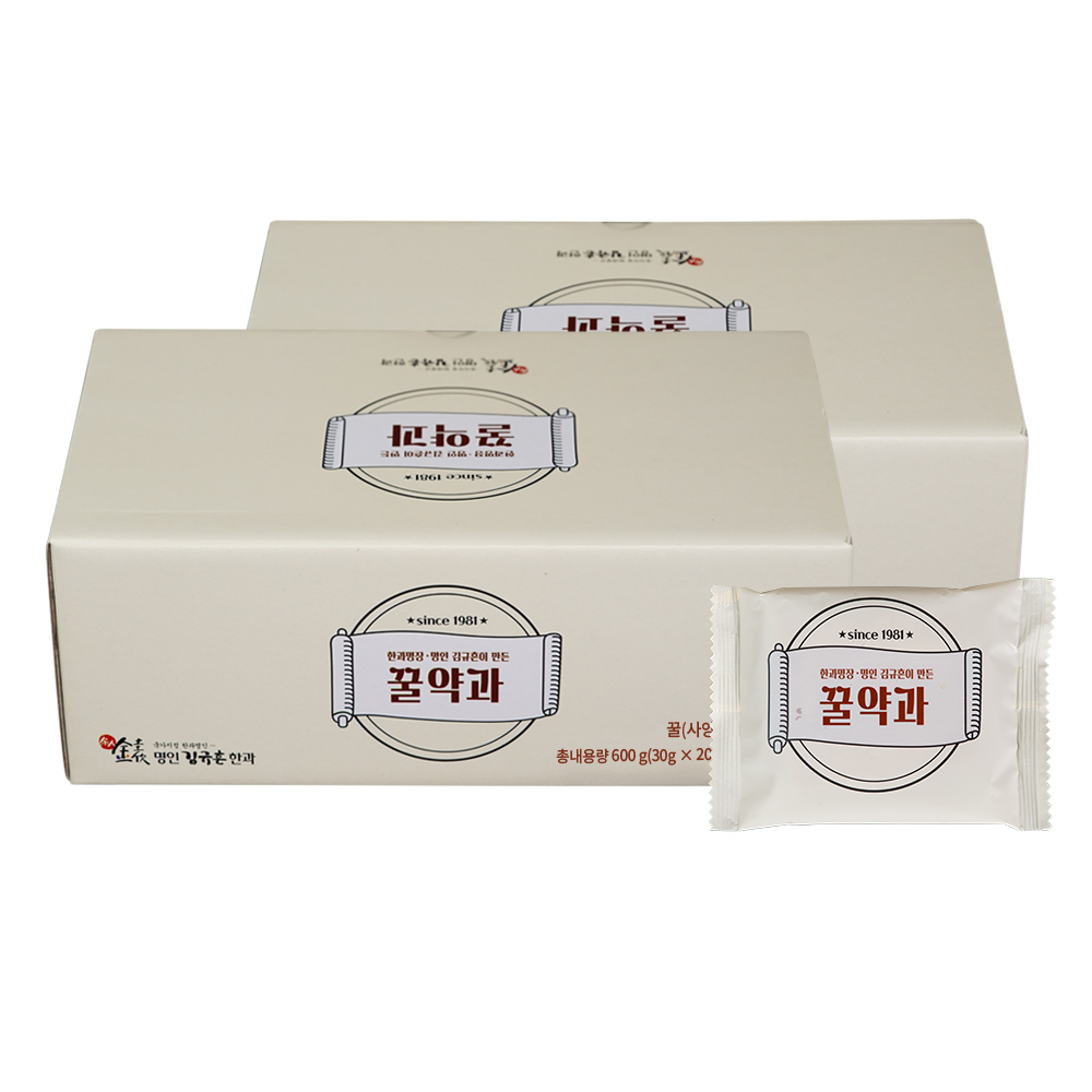 명인 김규흔 한과 꿀약과 20개입+20개입