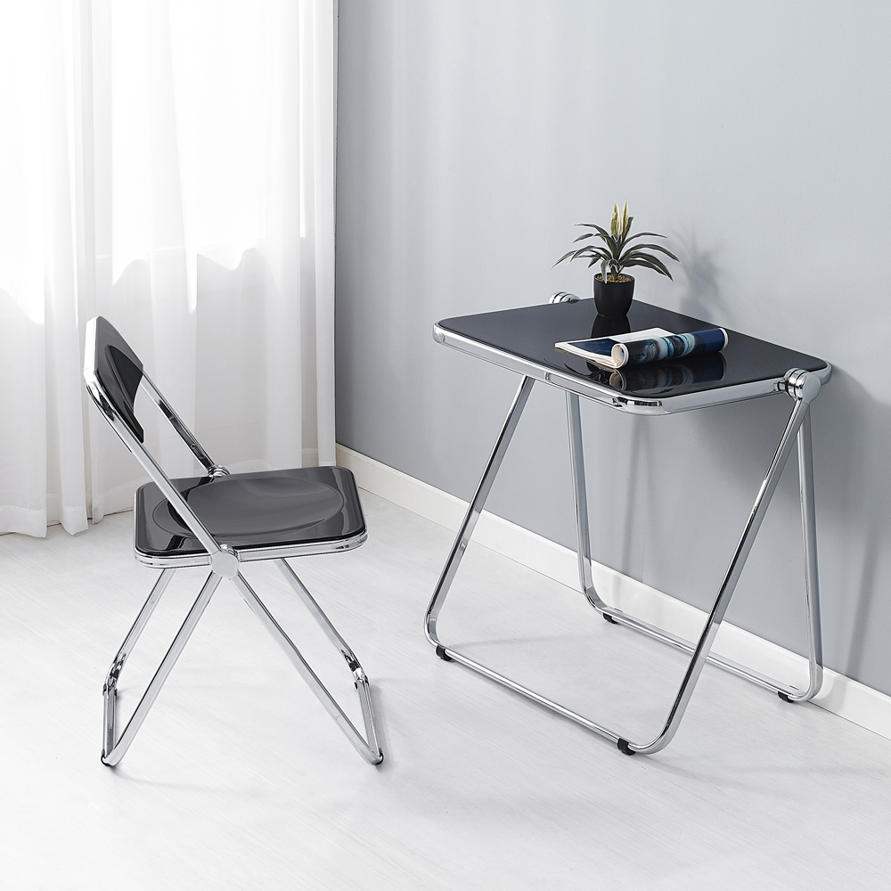 미드센추리 모던 접이식 투명 테이블 인테리어 거실 소파 아크릴 커피