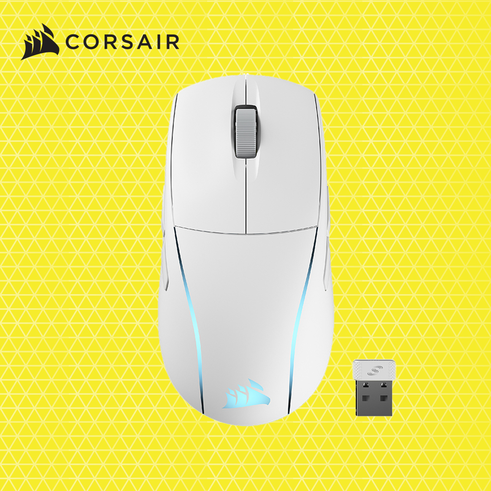 커세어 M75 RGB 초경량 무선 게이밍 마우스 화이트