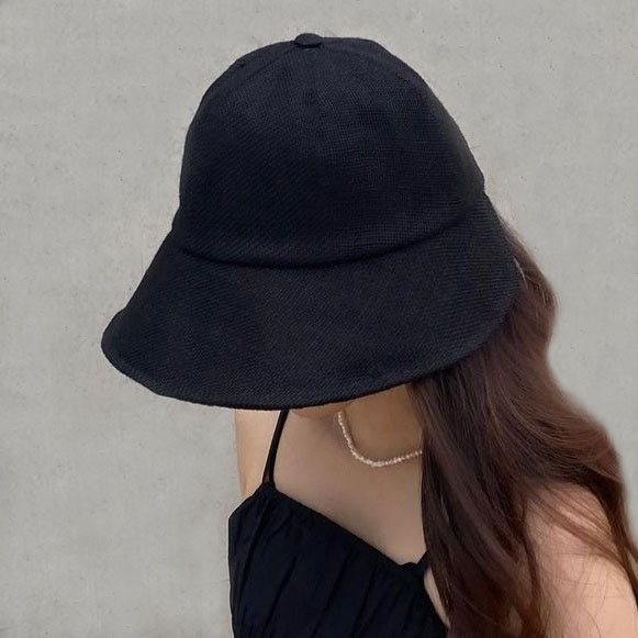 챙넓은모자 산책 휴양지 비치 여행 자외선차단 밀짚 벨크로 모자 - 메인 이미지