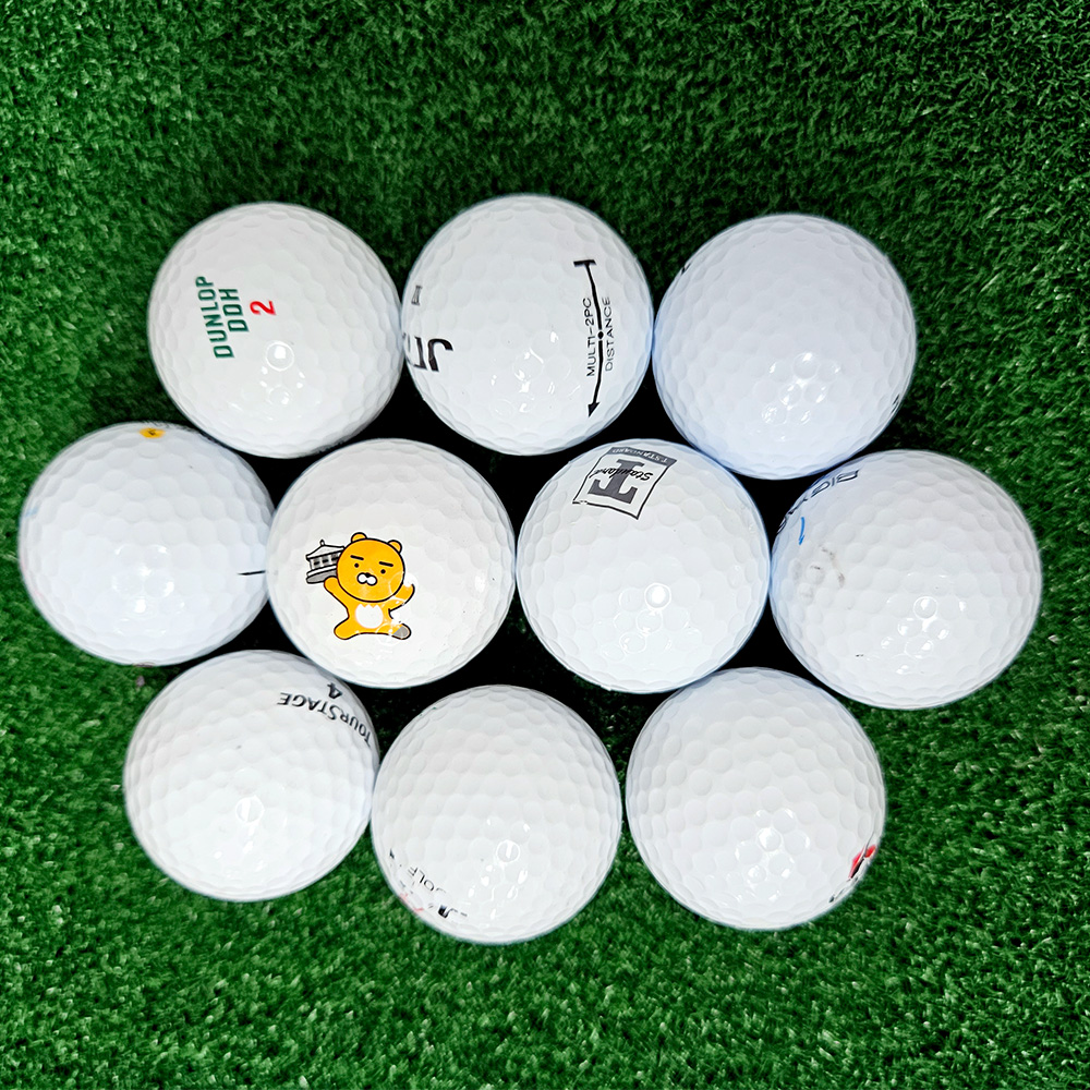 [중고] 로스트볼 B급 화이트 10구 필드 라운드용 초보 선물