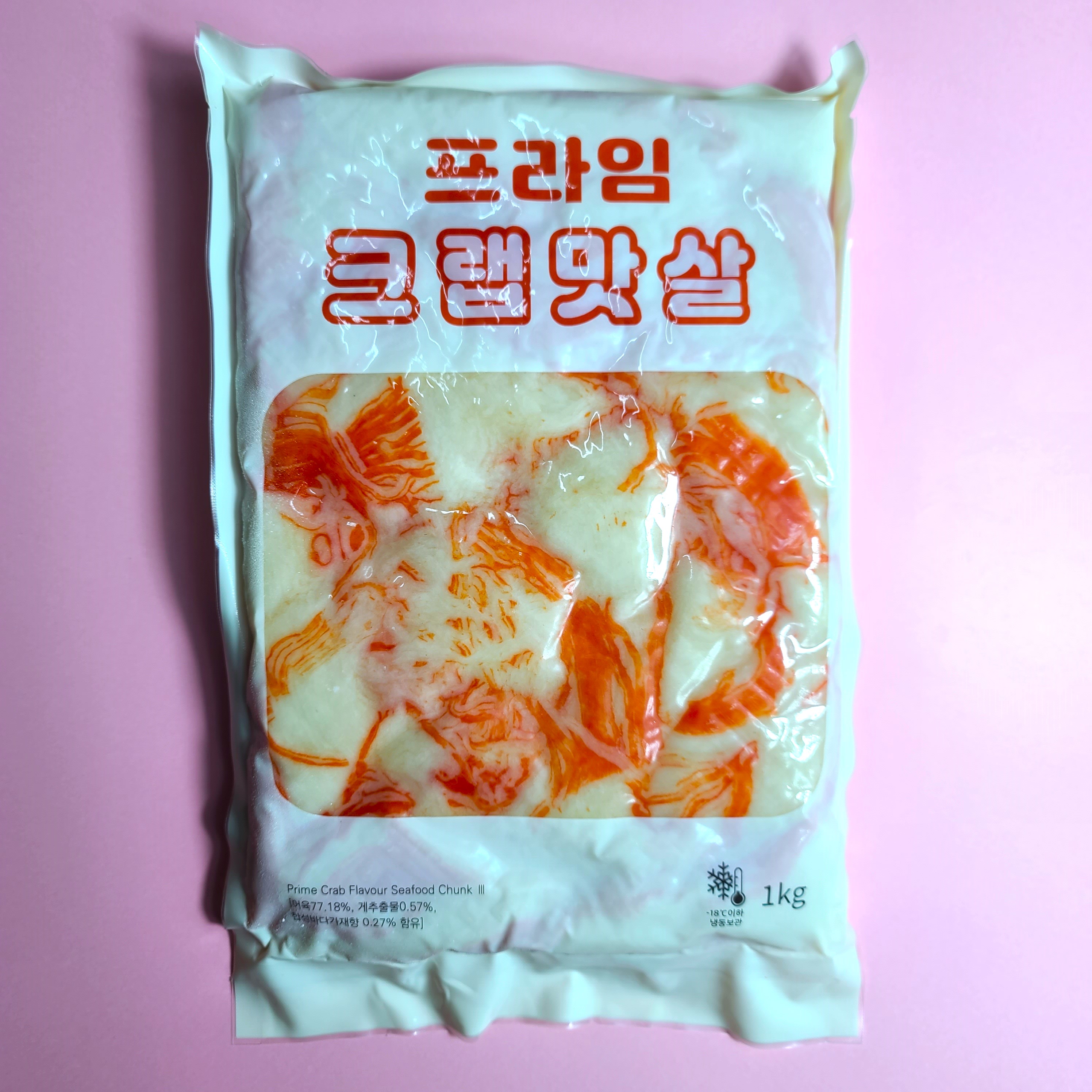 더 촉촉한 크래미 1kg 맛살 프리미엄 게맛살+아이스박스 무료 구성 진맛살 - 상품 이미지