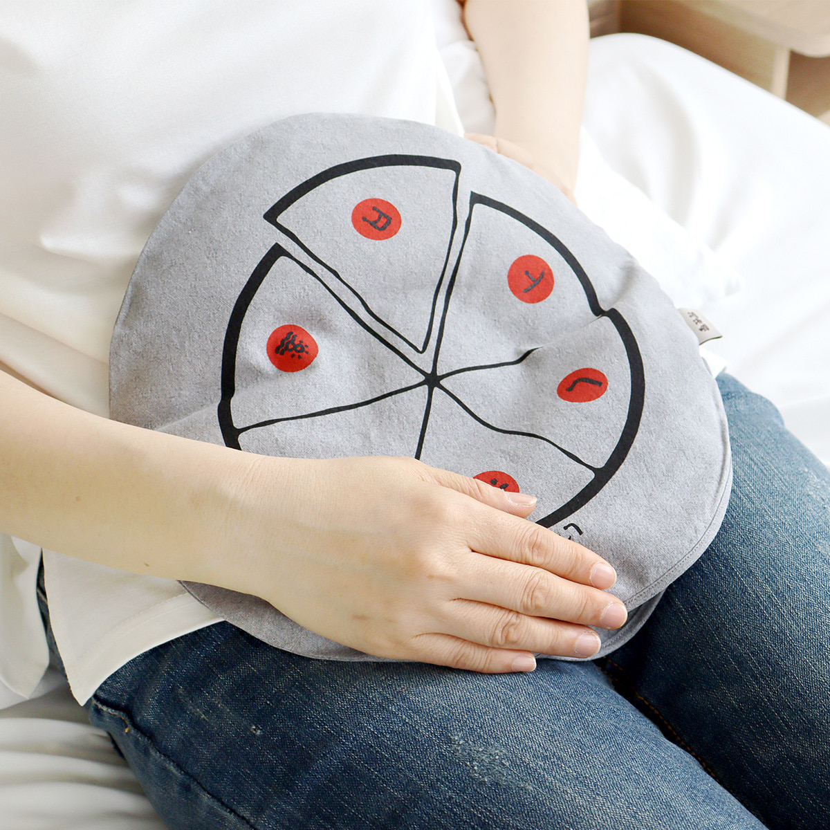 들꽃잠 배찜질팩 행복한 먹물피자 팥 복부