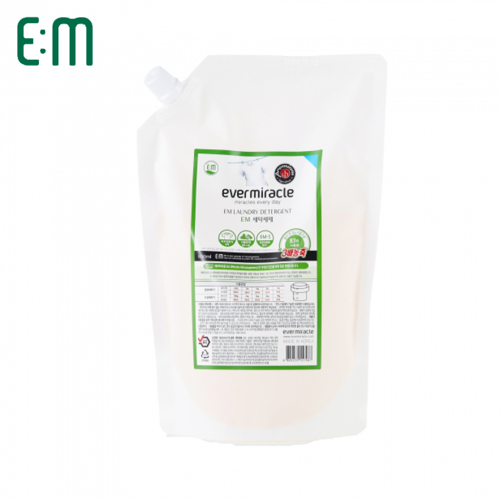 에버미라클 EM 3배농축 세탁세제 리필 (800ml) - 상품 이미지