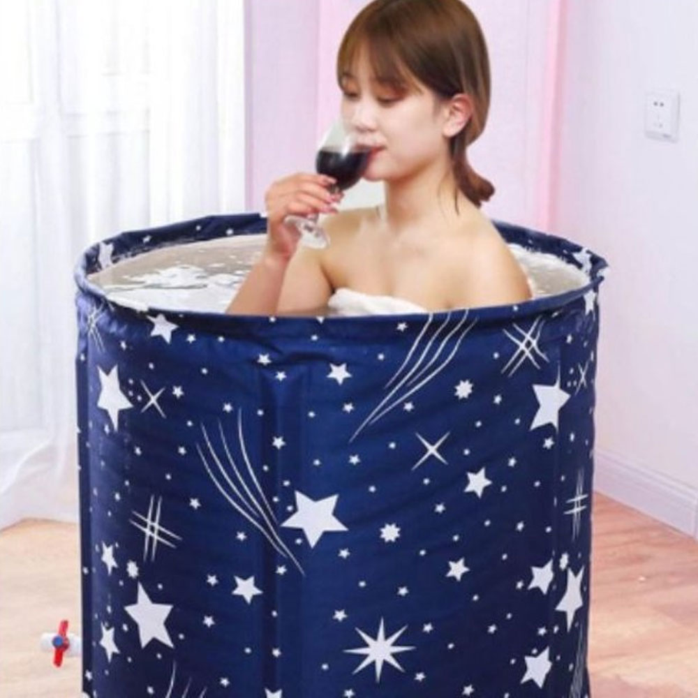 스토리빙 반신욕 1인 간이욕조 사우나 원룸 휴대용 접이식 욕조