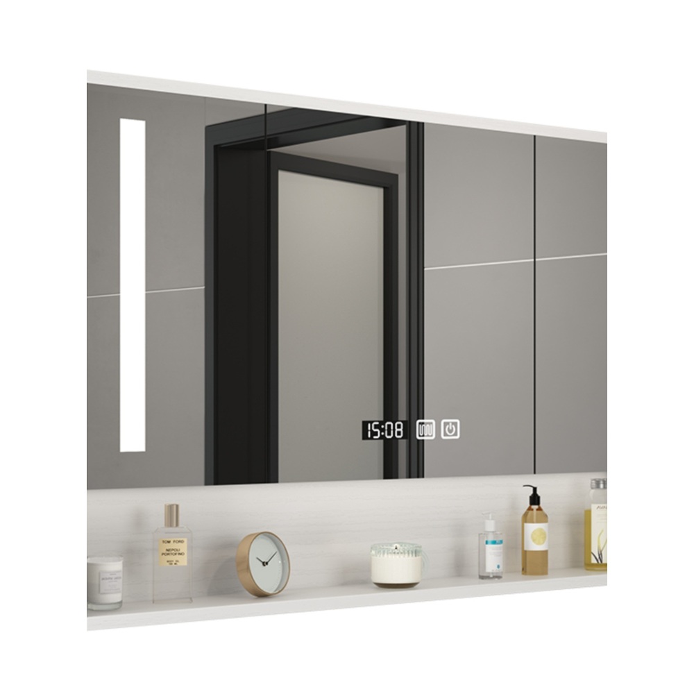 화장실 상부장 터치 LED 세면대 거울 정리함 이미지 6