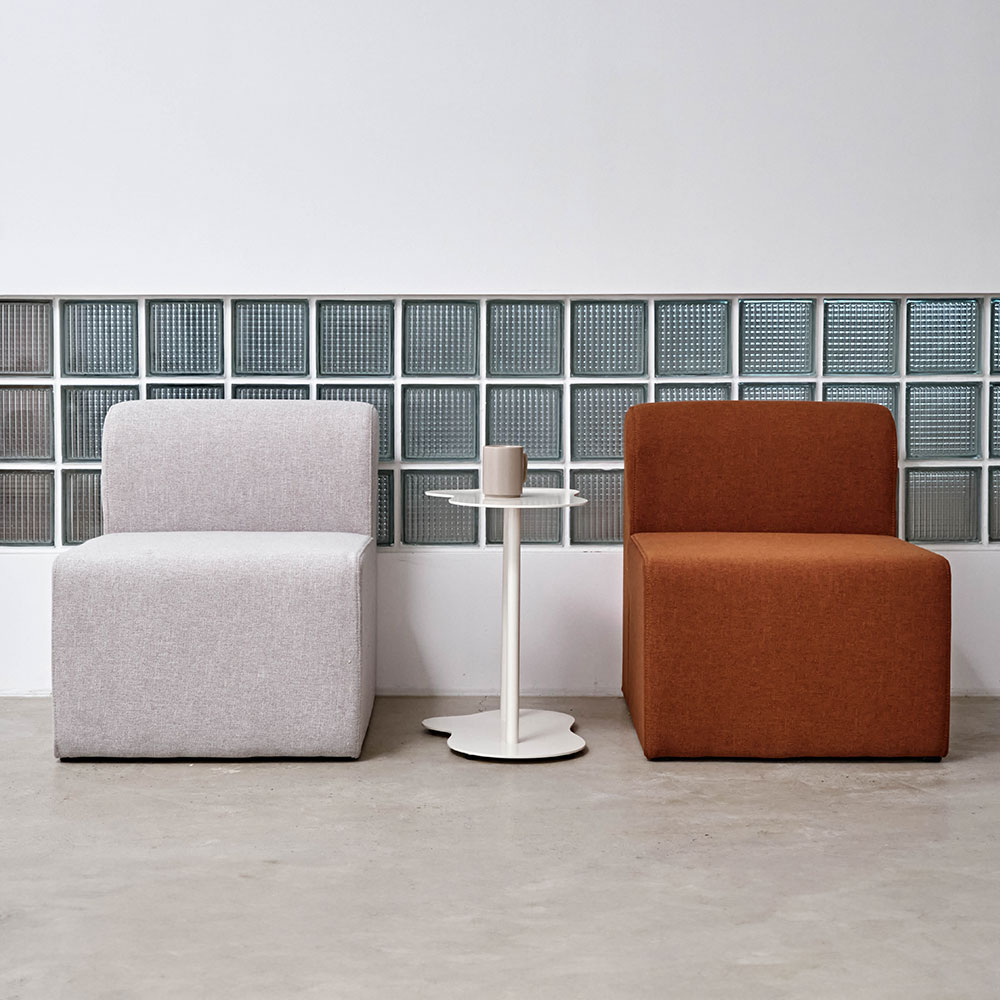 패브릭쇼파 1인 모듈 카페 거실 미니 플러피 쇼파