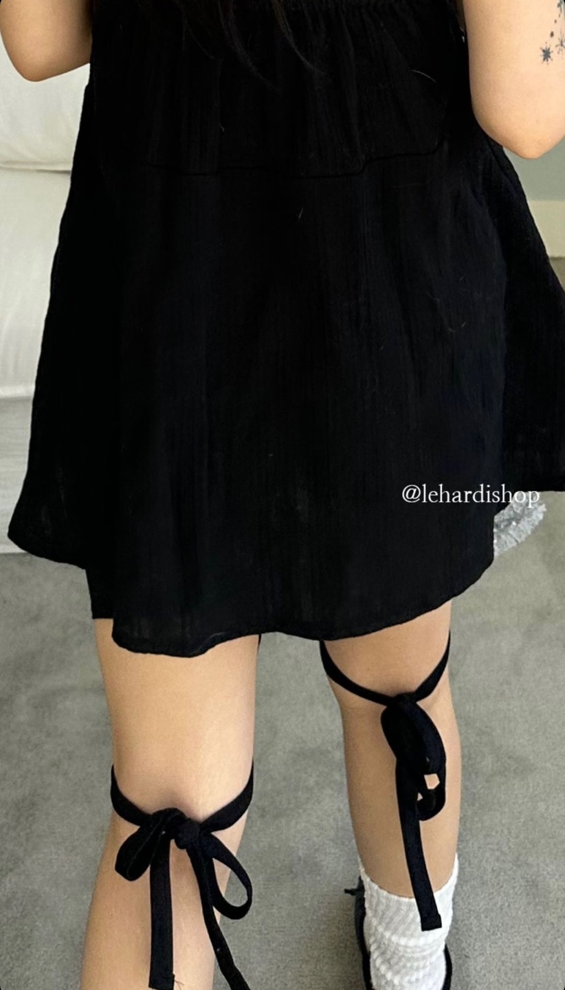 (블랙당일) 마지막장SALE ri 리본 리본레깅스 팬츠 상세 이미지 8