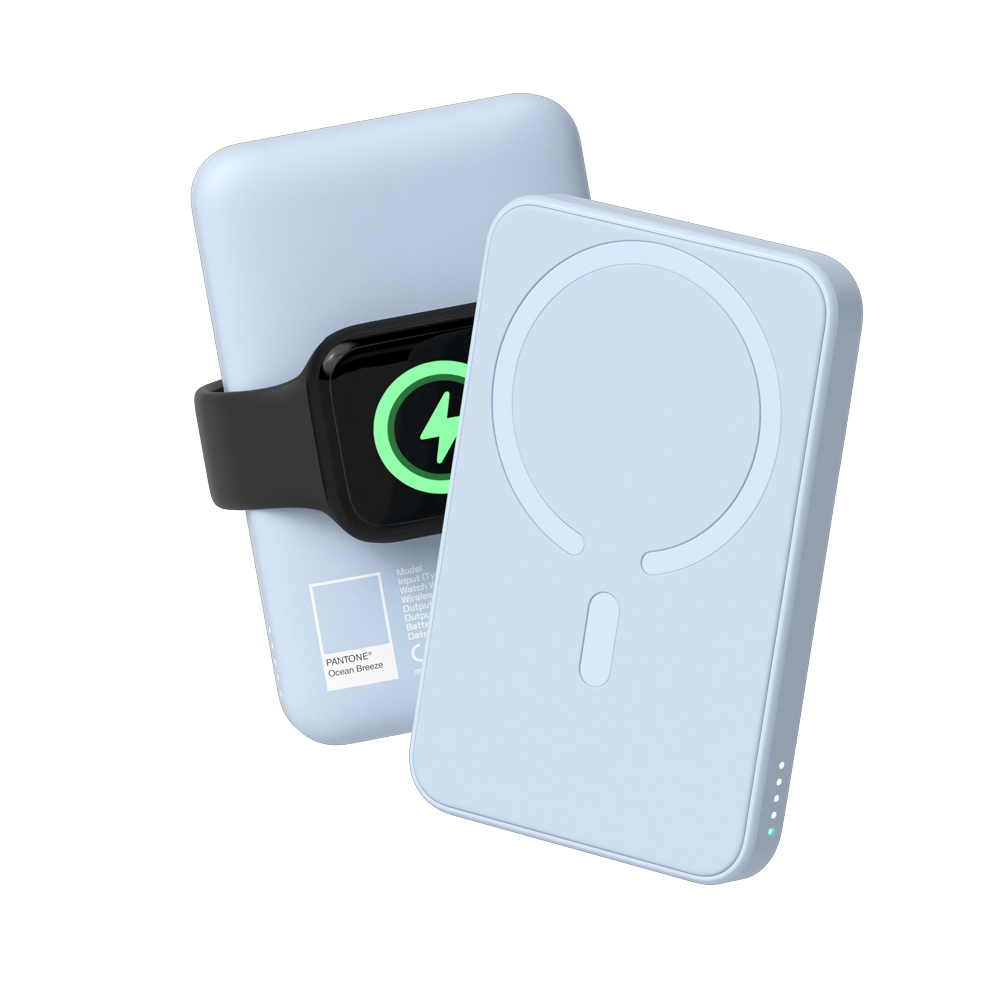 애플워치 에어팟 무선 충전 이어맥 팬톤 맥세이프 보조배터리 5000mAh