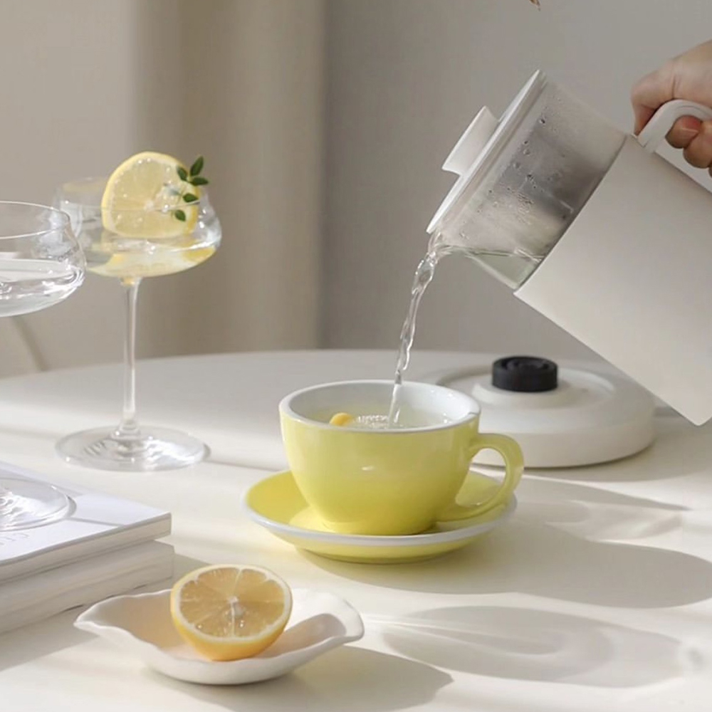 단미 유리 전기 티포트 보온 분유 커피 캠핑 무선  550ml KET01