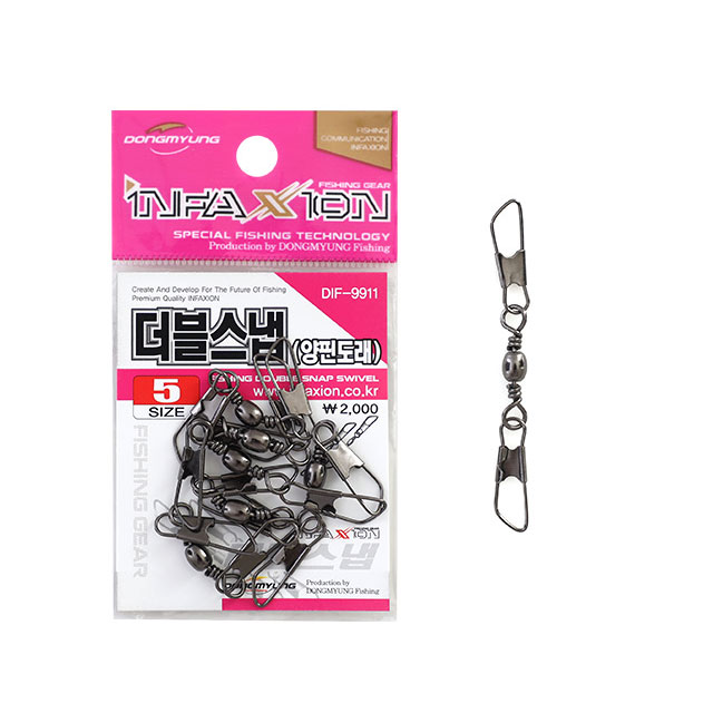 인팩션 더블스냅양핀도래 DIF-9911 낚시용품 - 상품 이미지