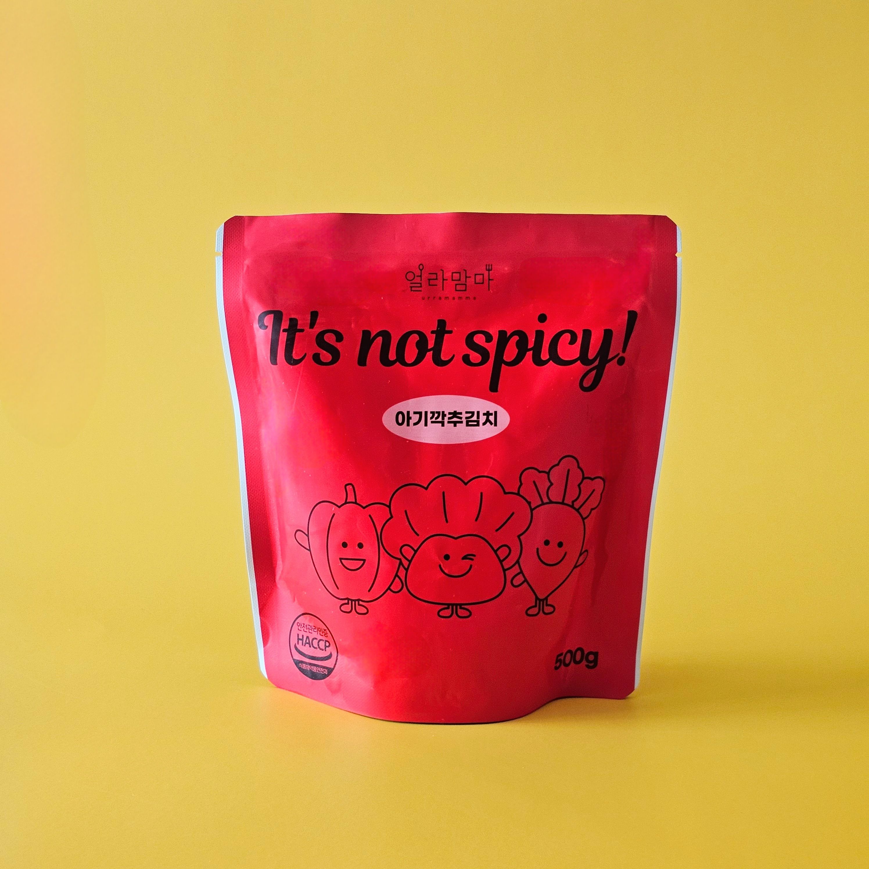 얼라맘마 아기김치- It's not spicy 깍추김치 (1단계) 제품 이미지