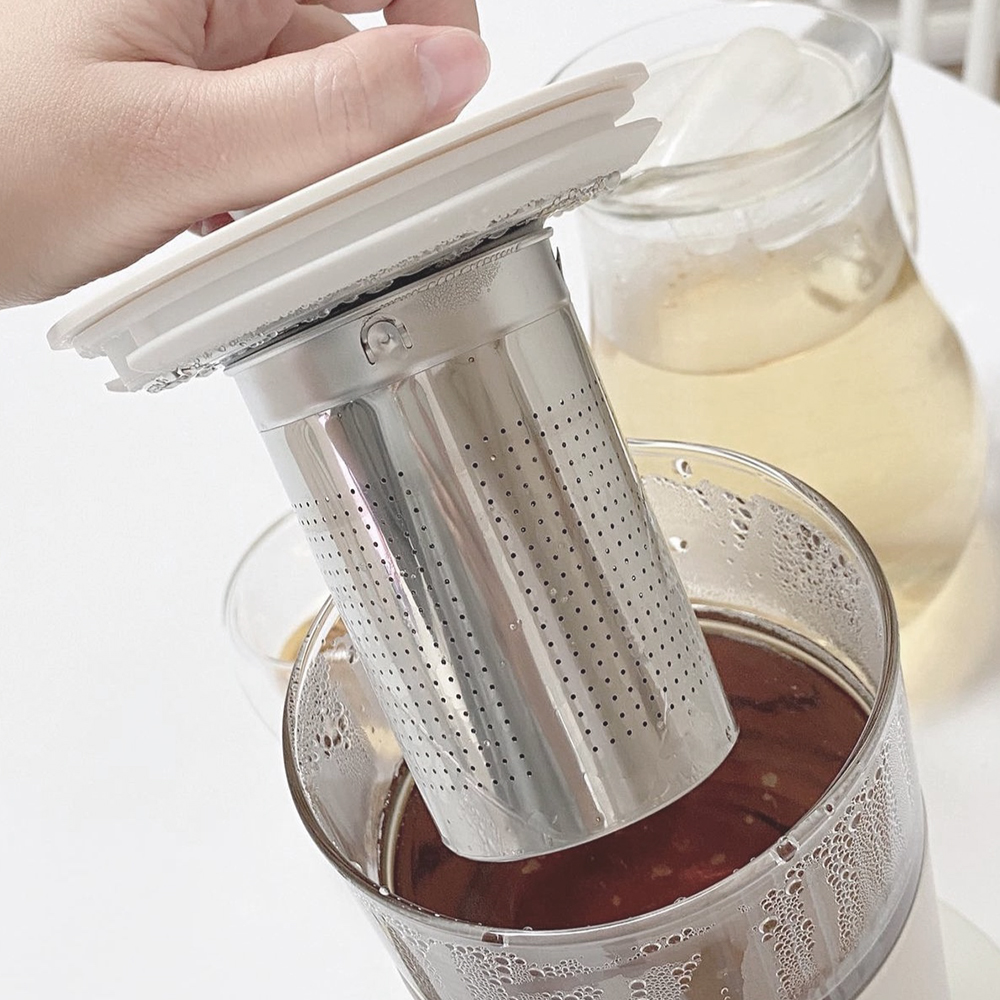 단미 유리 전기 티포트 보온 분유 커피 캠핑 무선  550ml KET01