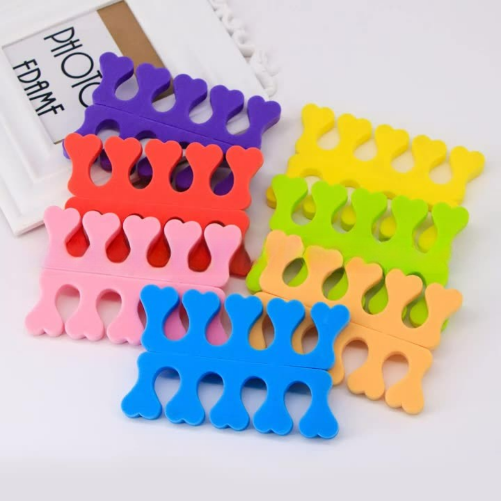 네일 헬퍼 토우세퍼레이터 2set 4p 셀프 페디 패디 큐어 스펀지 발가락 고정 스폰지 - 상품 이미지