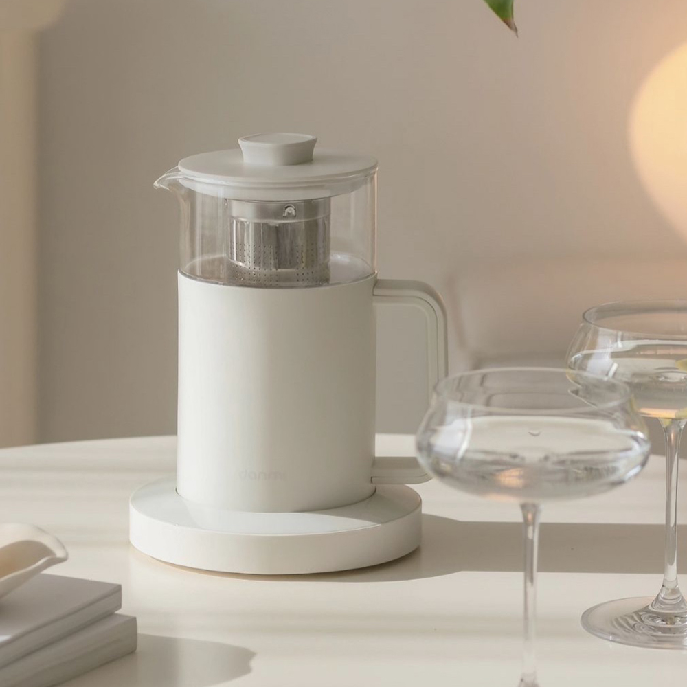 단미 유리 전기 티포트 보온 분유 커피 캠핑 무선  550ml KET01