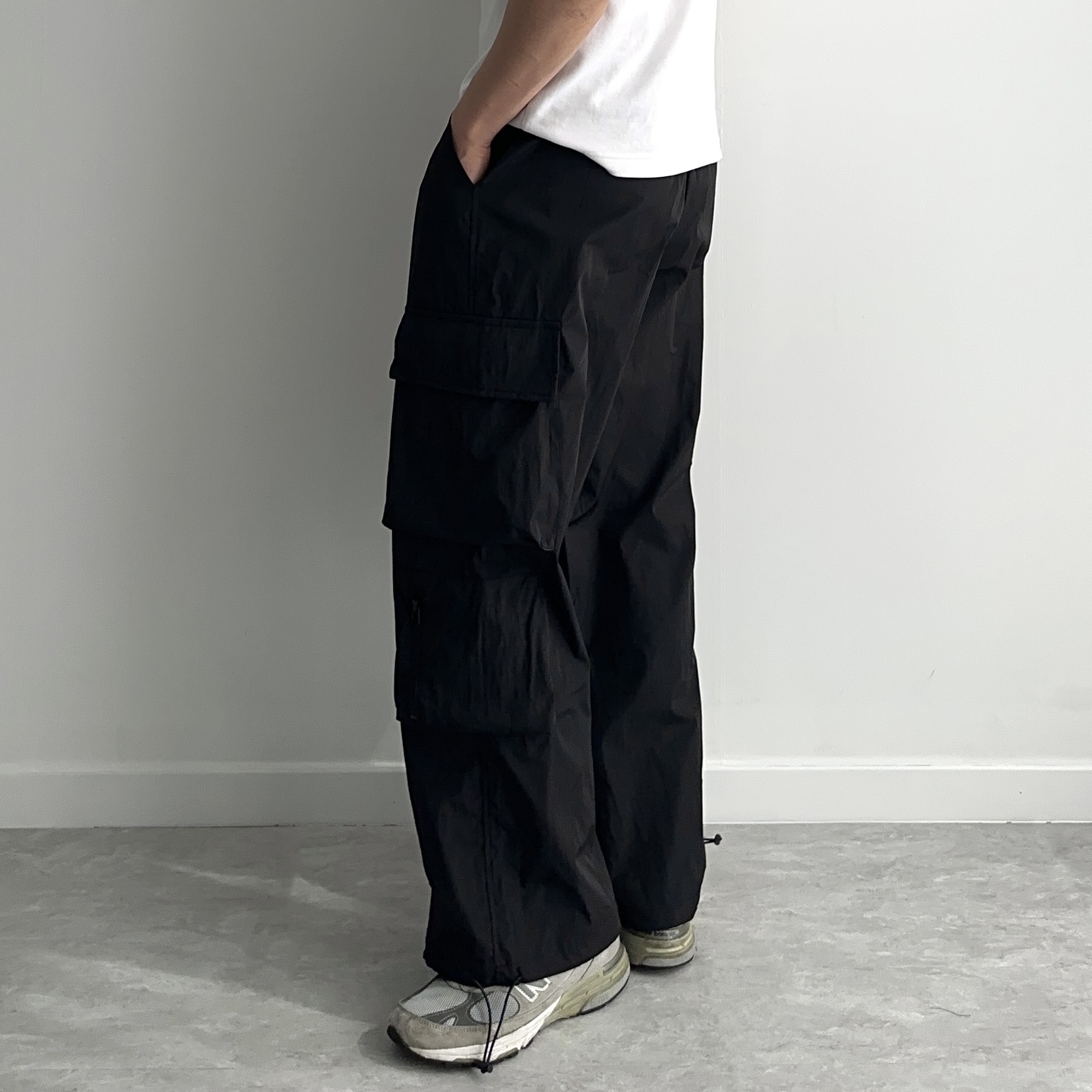 파라슈트팬츠 고프코어바지 남자통바지 - 상세 이미지 3