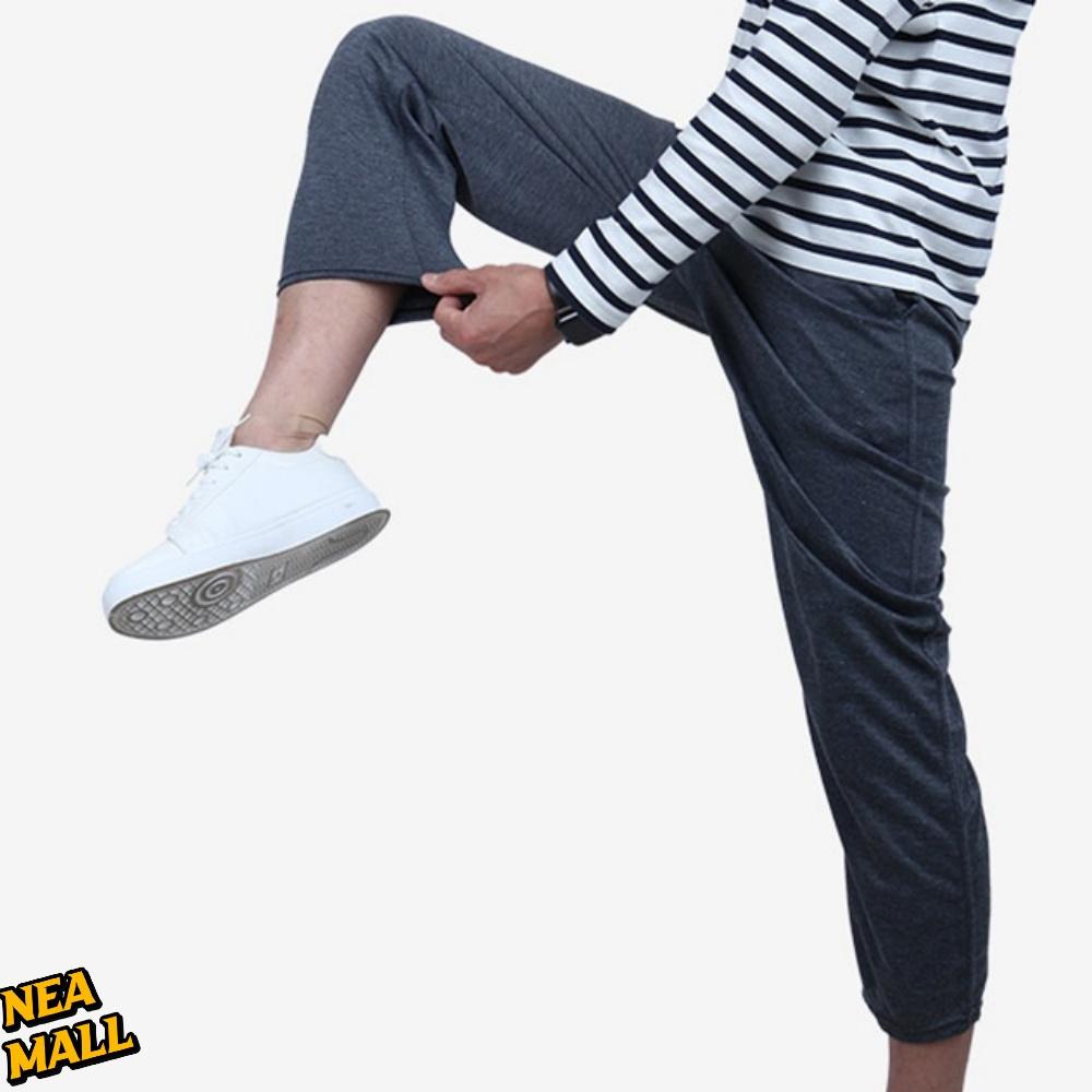 일자 밴드 팬츠 봄 여름 작업바지 남자작업복하의 - 상품 이미지