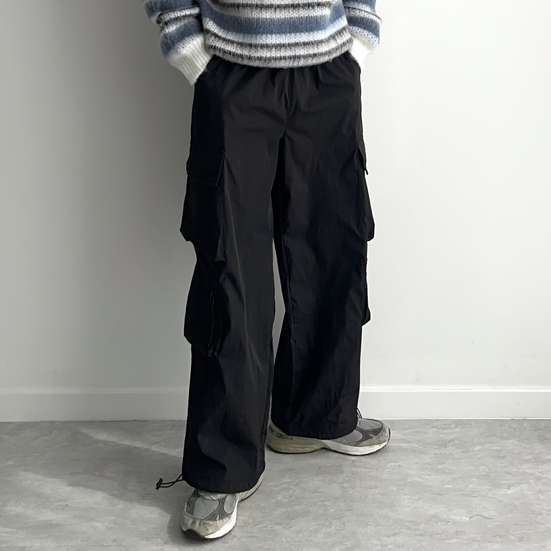 파라슈트팬츠 고프코어바지 남자통바지 - 상세 이미지 2