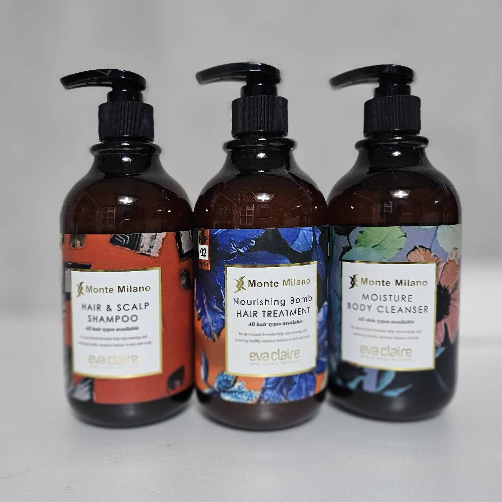 에바끌레르 식물성추출물 기능성 탈모 헤어샴푸&린스& 바디클렌저 (500ml 3종세트) - 상세 이미지 2