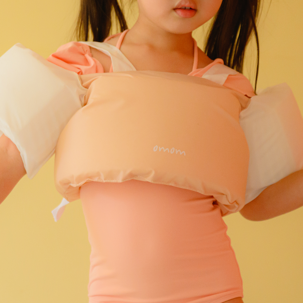 오맘 유아 암링자켓 아기 퍼들점퍼 팔튜브 물놀이 수영 구명조끼 국내생산 KC - 상세 이미지 3