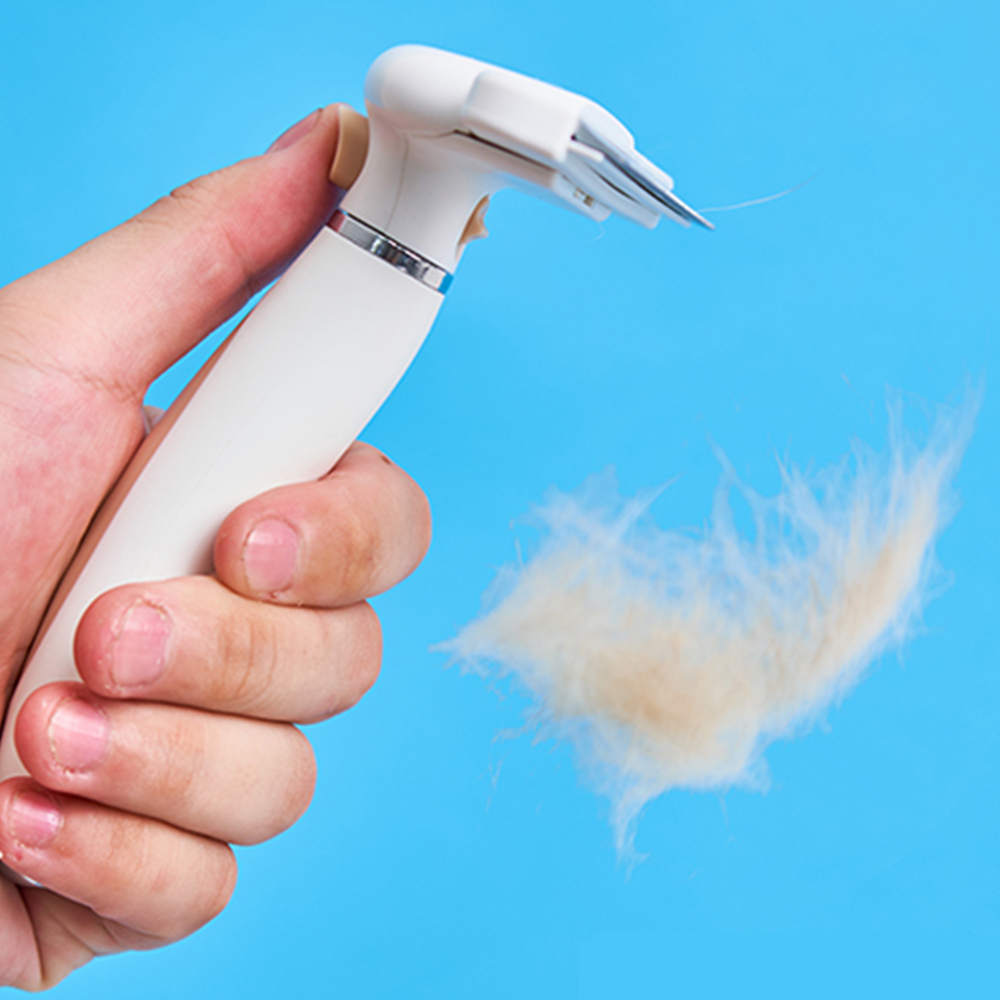 펫스츄리 강아지빗 고양이빗 원터치 죽은털제거브러쉬 S