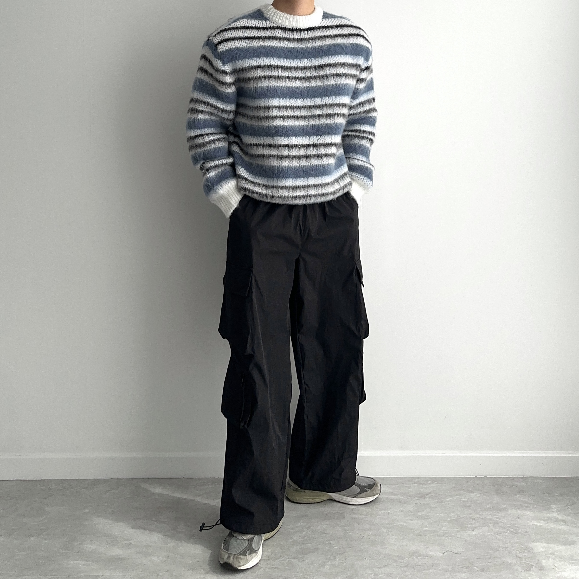 파라슈트팬츠 고프코어바지 남자통바지 - 상세 이미지 4