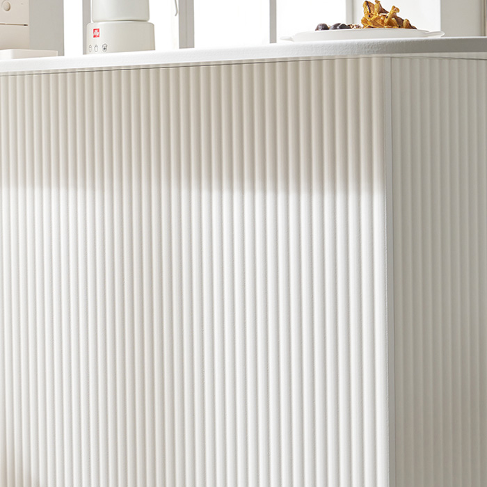 엘리 템바보드 반타원형 테이블 수납홈바 아일랜드 식탁 1000 좌측형