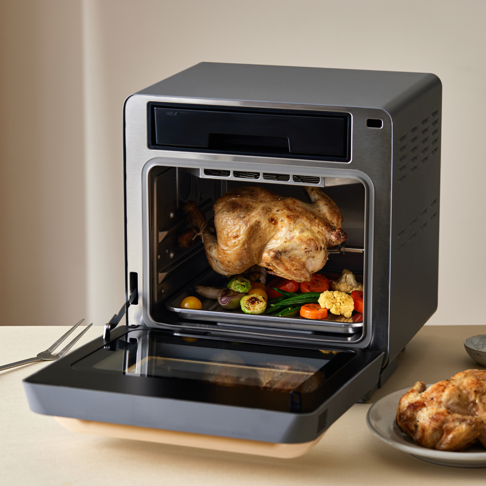 [예약판매] 풀무원 스팀쿡 플러스 에어프라이어 15L AV15D11 (옐로우/그레이)