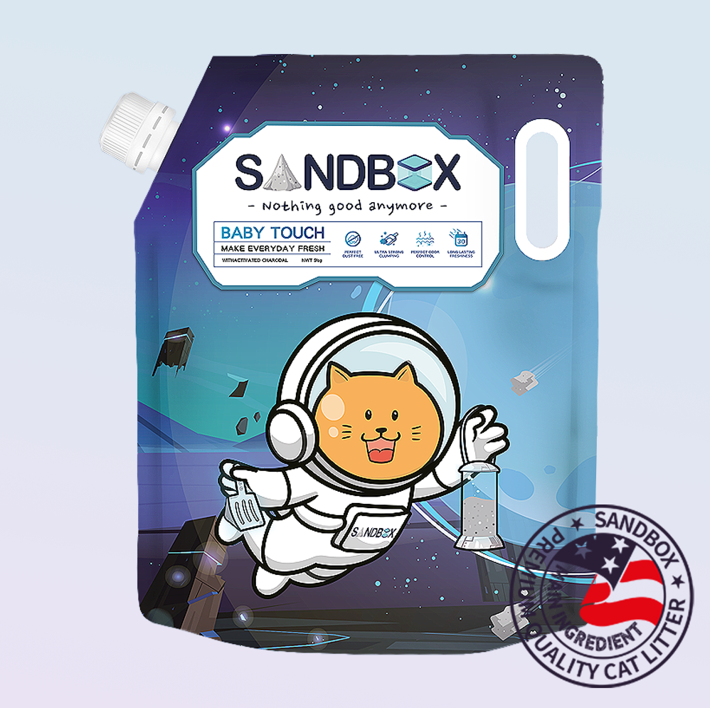샌드박스 벤토나이트 먼지없는 고양이 모래 활성탄 미네랄 9kg, 1개 - 상품 이미지