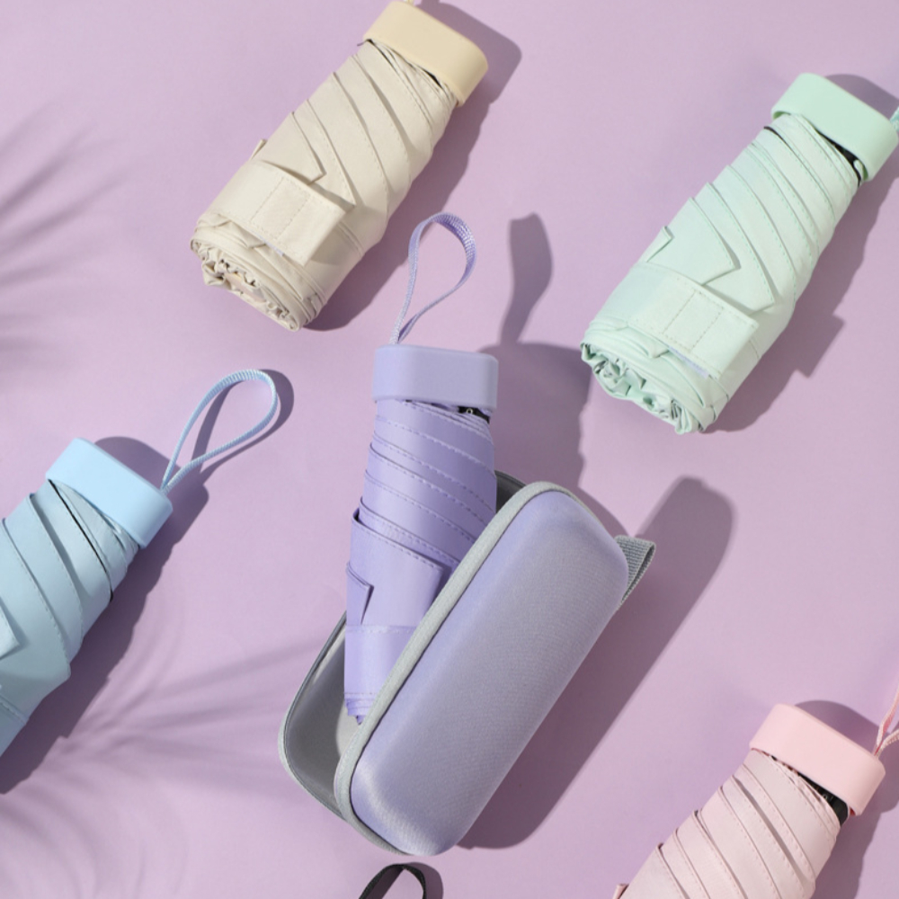 초경량 미니 양우산 파우치 자외선차단 휴대용 여행용 우양산