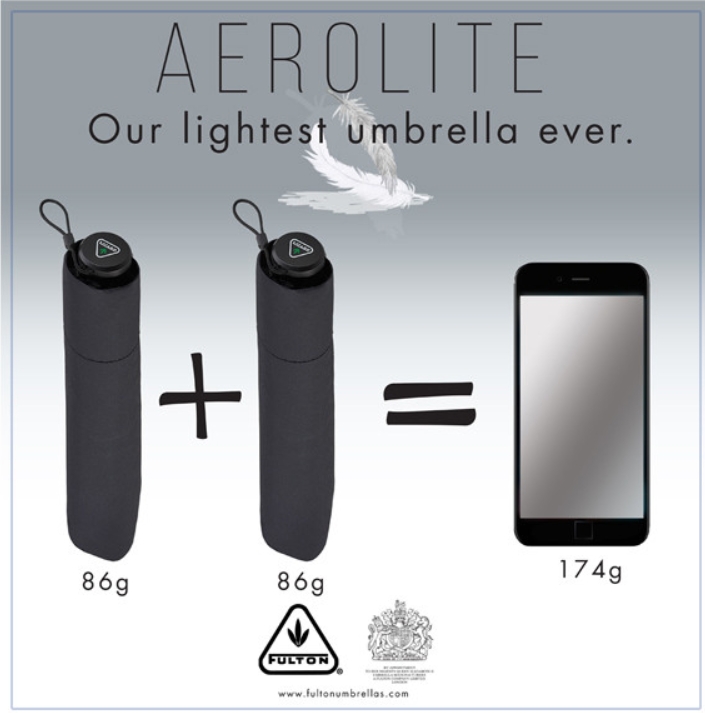 펄튼우산 양산겸용 초경량 86g초소형20cm 3단우산 자외선차단 에어로라이트 블랙 명품우산