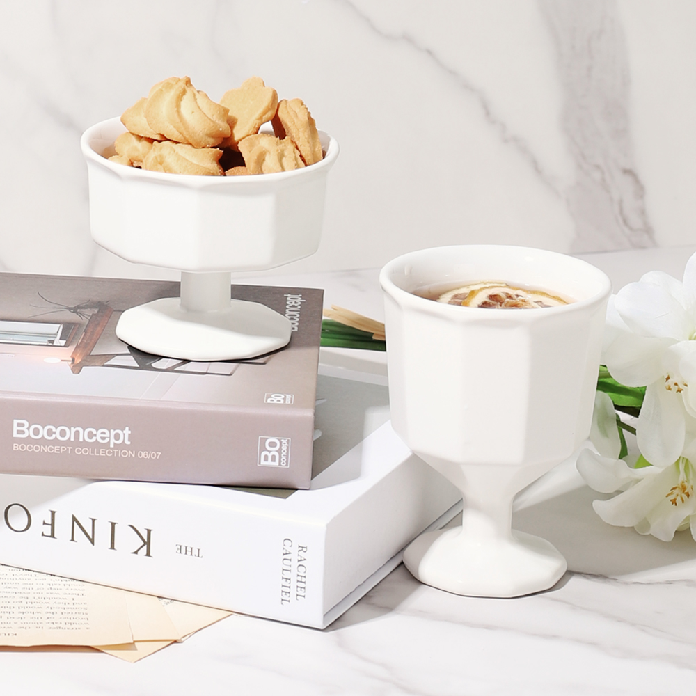 오드 도자기 세라믹 고블렛잔 와인잔 230ml - 상세 이미지 3