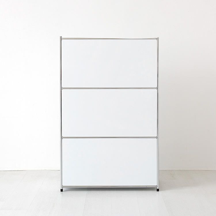 심플리 3단 수납장 BC020 77x40x120, 3단, 퓨어화이트 2690.6120