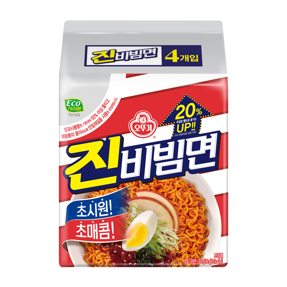 오뚜기 진비빔면/진쫄면/진라면/열라면/스낵면/짜슐랭/참깨라면/오동통면/김치라면/진짜장/진짬뽕