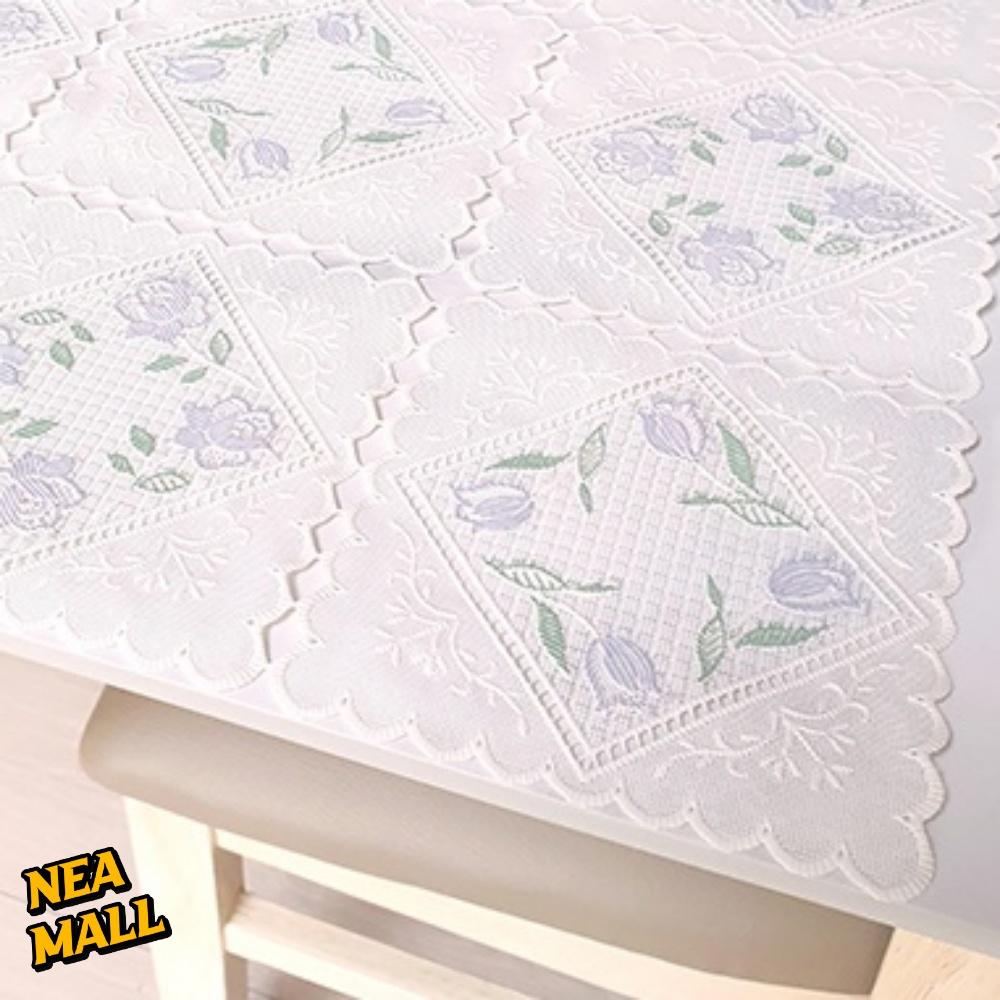 50X120CM 퍼플로즈 레이스테이블보 식탁 레이스덮개 레이스커버