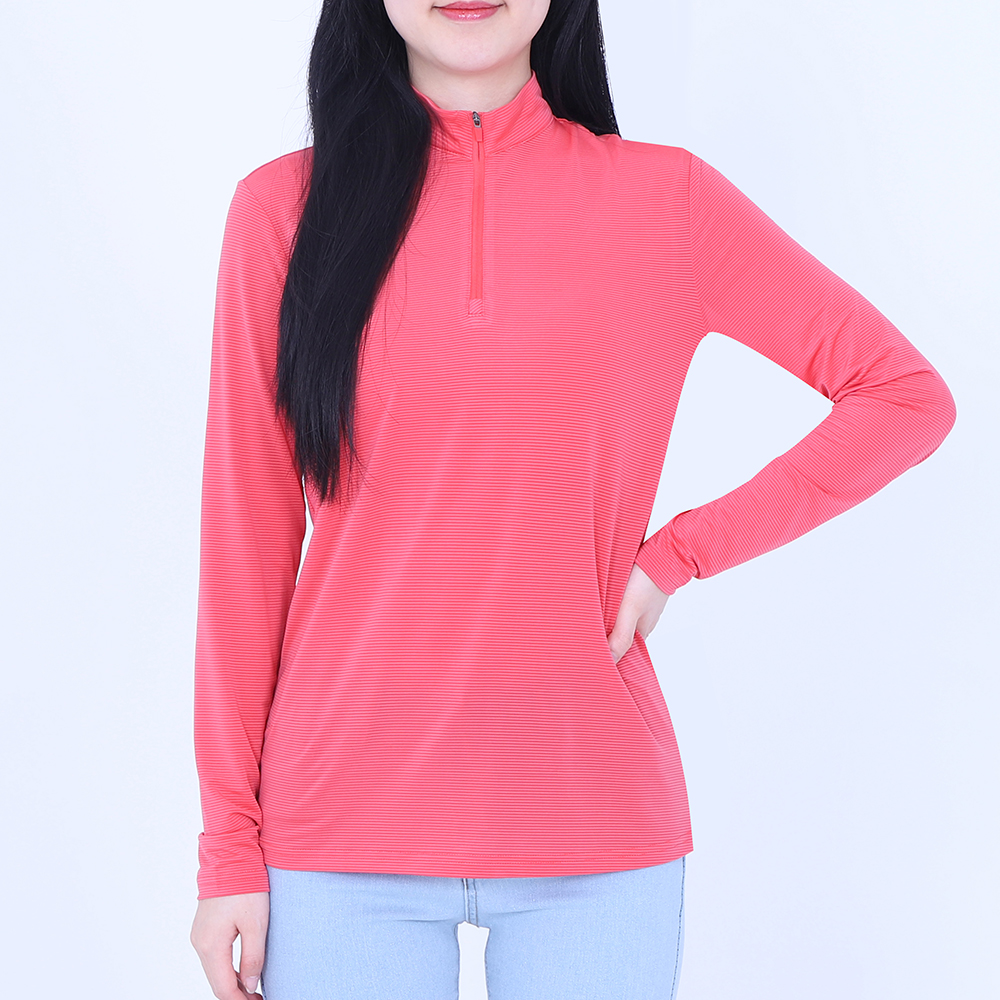 여성쿨티셔츠 여름긴팔티 얇은 집업 시원한 이미지 2