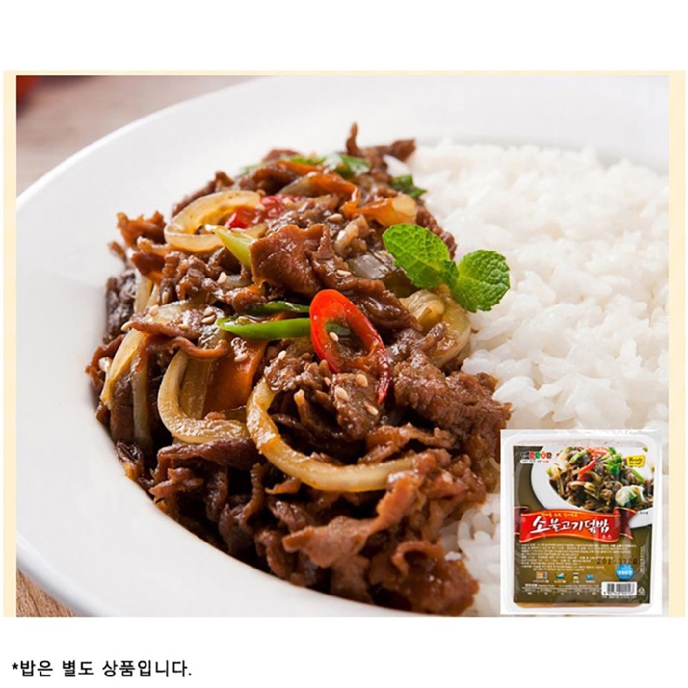업소용 더빱 식자재 소불고기 덮밥소스 210gX8 : 돈티나더셀